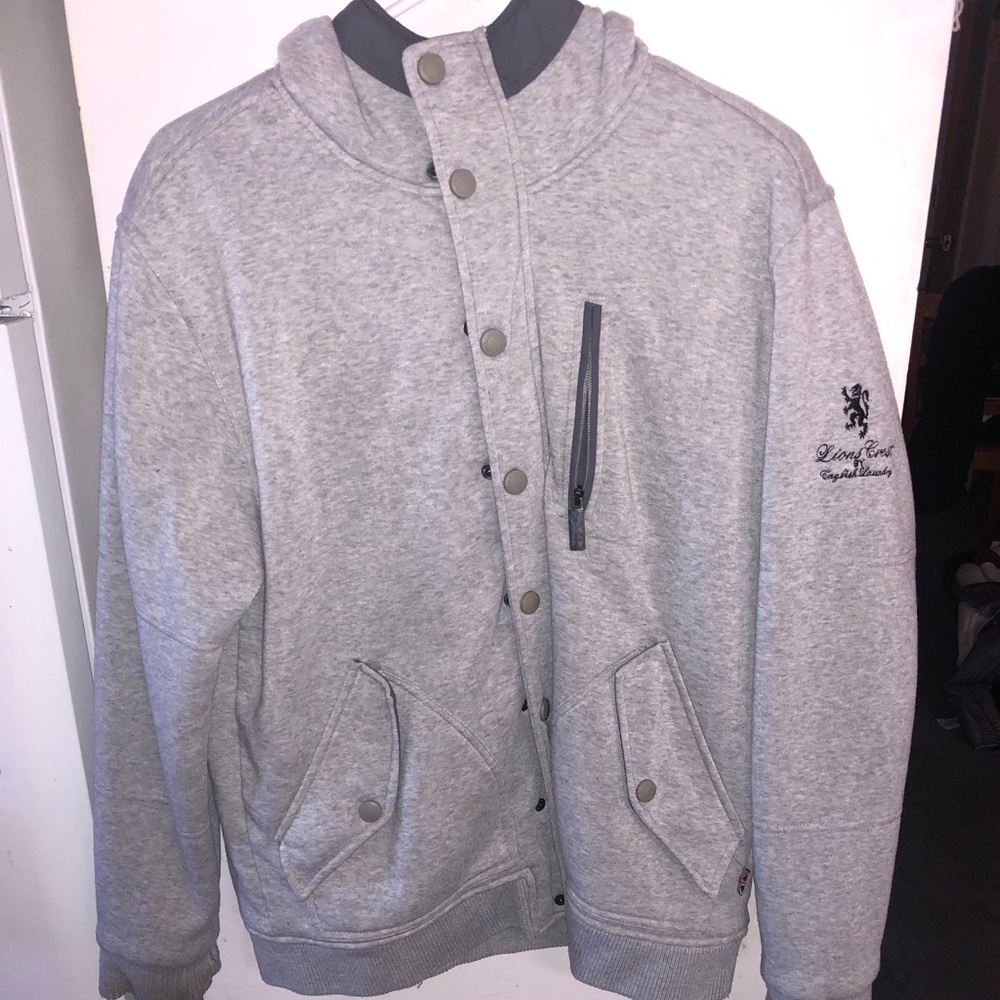 Gray Zip Up Hoodie